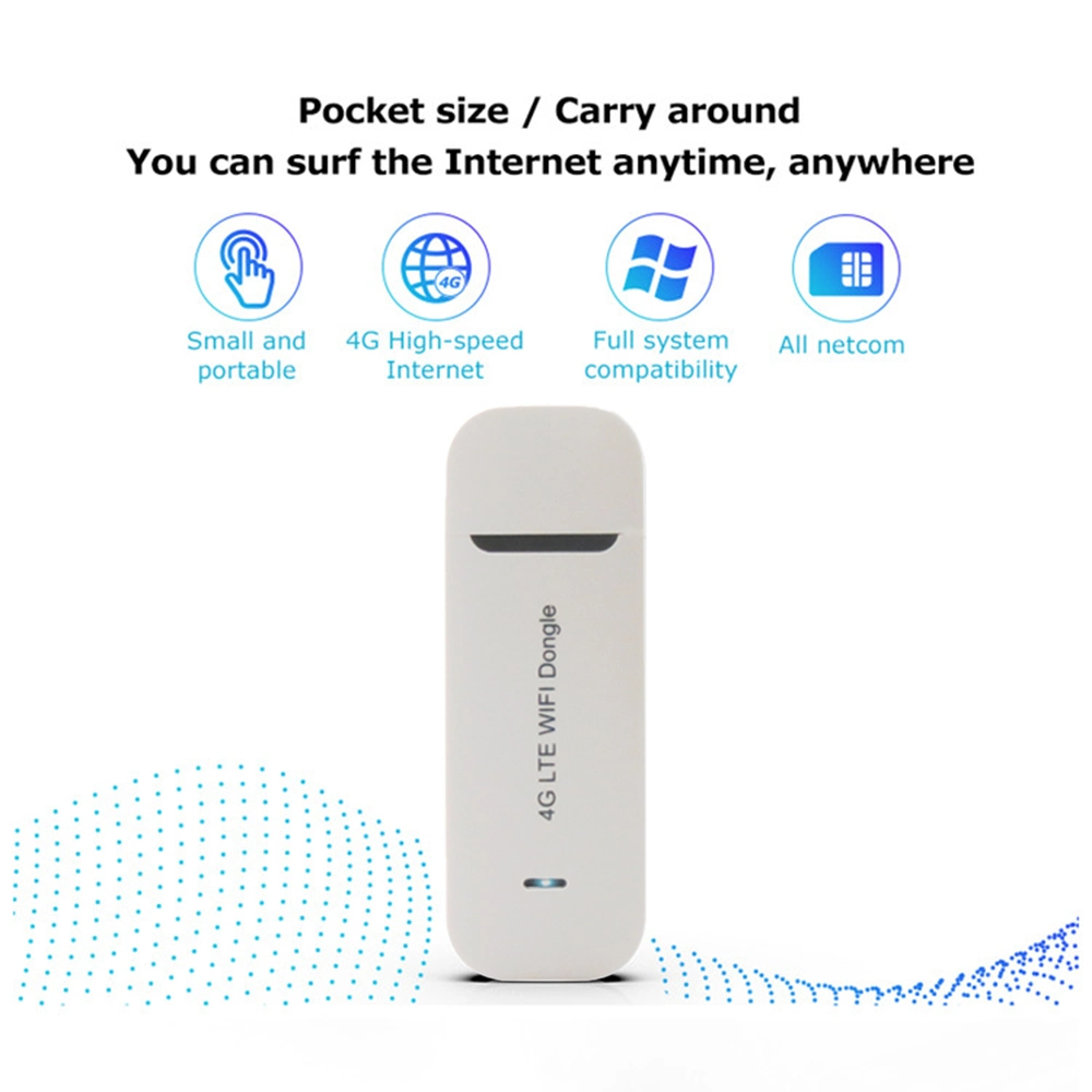 High Speed 4G LTE USB Dongle 150Mbps Portable Mini Wireless WiFi Router with SIM Card