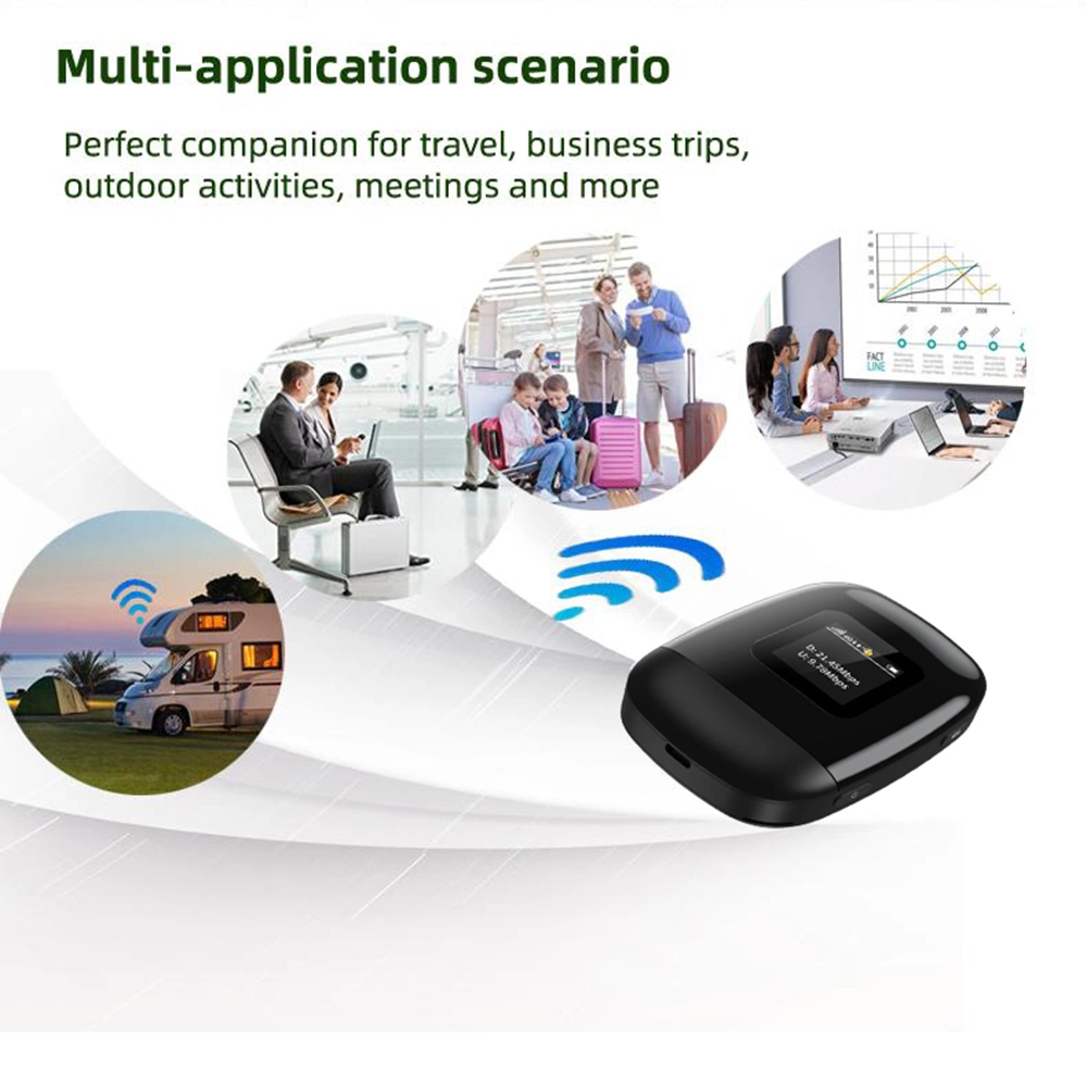 Unlocked Dual Band 4G OEM LTE Mobile 4000mA Hotspot Pocket Wireless Mifis Travel SIM Card WiFi Router for Online Communication