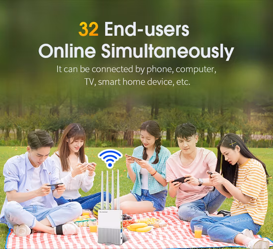 Comfast CF-E3 300 Mbit/s 4 Antennen 3G 4G LTE Router WiFi 4G mit SIM-Kartensteckplatz