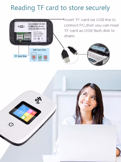 Hersteller OEM &ODM 3G 4G LTE Pocket Hotspot Mifi Wireless Network Router mit SIM-Kartensteckplatz